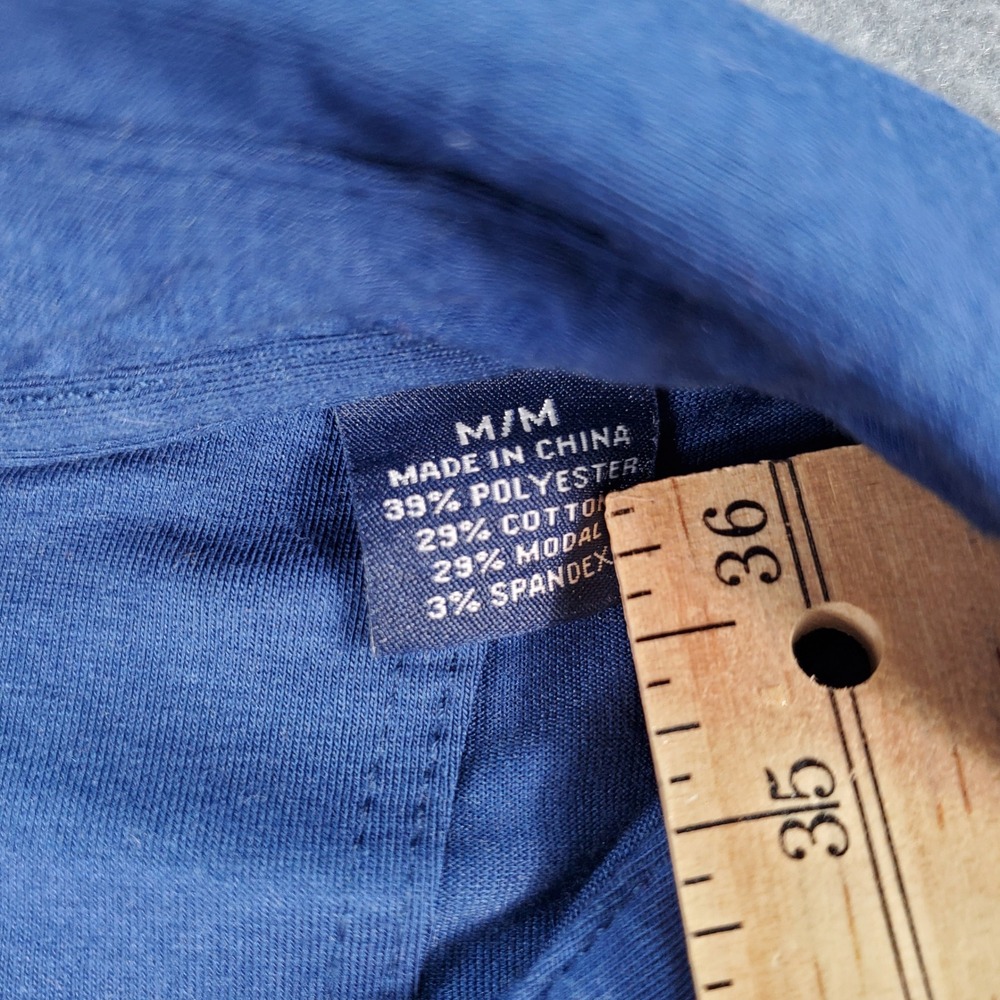 Tommy Bahama Mens Blue Marlin Logo Short Sleeve Polo Shirt Size M Cotton Modal - Picture 3 of 7